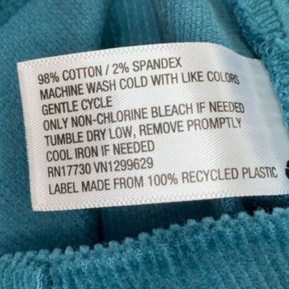 Wild Fable Women's  Button-Front Corduroy Mini A-Line Teal  Skirt NWT Size 2 - Picture 6 of 10